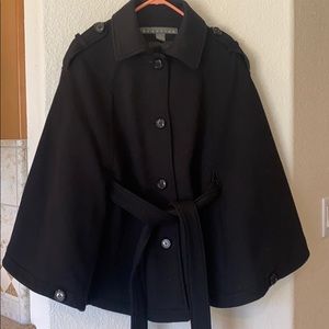 Black belted cape